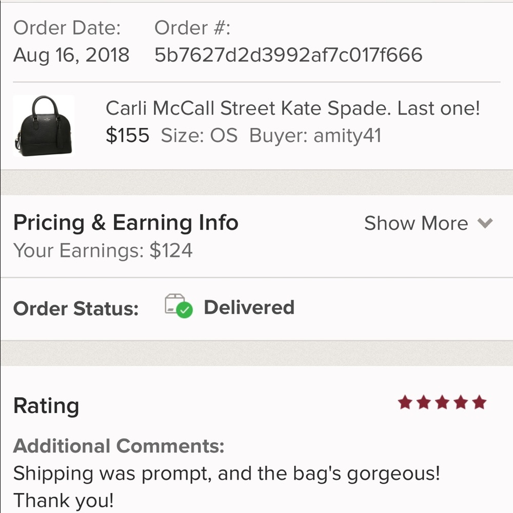 🌺Last one🌺Kate Spade Carli Grove Street - Picture 4 of 5